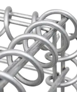 vidaXL Gabion Basket Galvanised Steel 200x30x100 cm