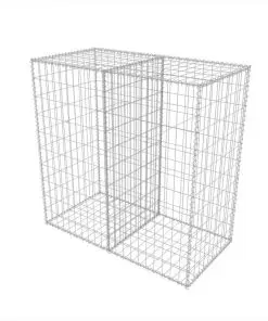 vidaXL Gabion Basket Galvanised Steel 100x50x100 cm