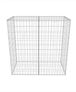 vidaXL Gabion Basket Galvanised Steel 100x50x100 cm