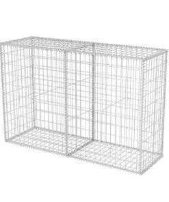 vidaXL Gabion Basket Galvanised Steel 150x50x100 cm