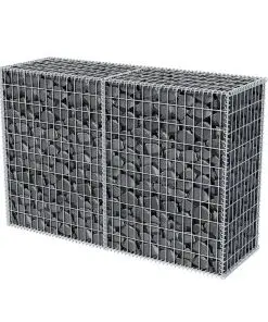vidaXL Gabion Basket Galvanised Steel 150x50x100 cm