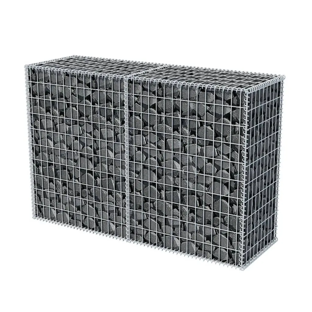vidaXL Gabion Basket Galvanised Steel 150x50x100 cm