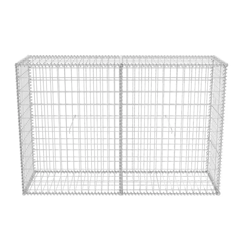 vidaXL Gabion Basket Galvanised Steel 150x50x100 cm