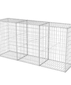 vidaXL Gabion Basket Galvanised Steel 200x50x100 cm