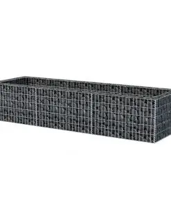 vidaXL Gabion Planter Steel 270x90x50 cm