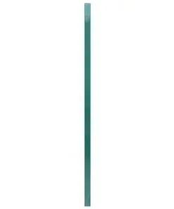 vidaXL Fence Panel with Posts Powder-coated Iron 6×0.8 m Green