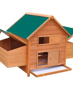 vidaXL Chicken Coop Wood 157x97x110 cm