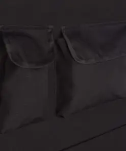 vidaXL Pet Rear Car Seat Cover 148×142 cm Black