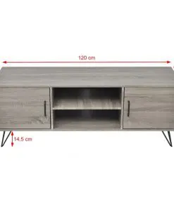 vidaXL TV Cabinet 120x40x45 cm Grey