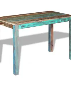 vidaXL Dining Table Solid Reclaimed Wood 115x60x76 cm