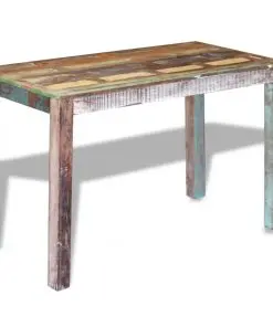 vidaXL Dining Table Solid Reclaimed Wood 115x60x76 cm