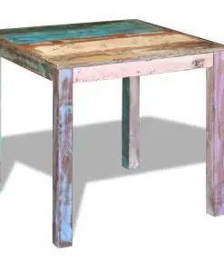 vidaXL Dining Table Solid Reclaimed Wood 80x82x76 cm