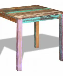 vidaXL Dining Table Solid Reclaimed Wood 80x82x76 cm