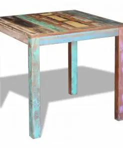 vidaXL Dining Table Solid Reclaimed Wood 80x82x76 cm