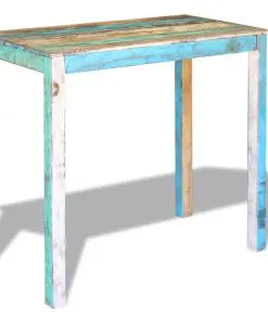 vidaXL Bar Table Solid Reclaimed Wood 115x60x107 cm