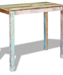 vidaXL Bar Table Solid Reclaimed Wood 115x60x107 cm