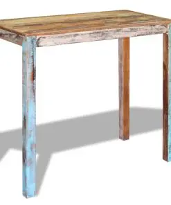 vidaXL Bar Table Solid Reclaimed Wood 115x60x107 cm