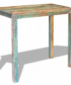 vidaXL Bar Table Solid Reclaimed Wood 115x60x107 cm