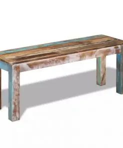 vidaXL Bench Solid Reclaimed Wood 110x35x45 cm