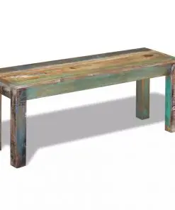 vidaXL Bench Solid Reclaimed Wood 110x35x45 cm