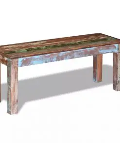 vidaXL Bench Solid Reclaimed Wood 110x35x45 cm