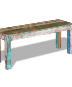 vidaXL Bench Solid Reclaimed Wood 110x35x45 cm