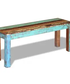 vidaXL Bench Solid Reclaimed Wood 110x35x45 cm