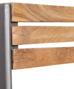 vidaXL Dining Chairs 2 pcs Solid Teak Wood