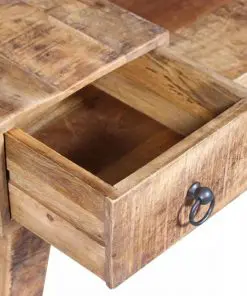 vidaXL Bench with Drawer Solid Mango Wood 120x36x60 cm