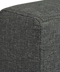 vidaXL 2-Seater Sofa Fabric Dark Grey