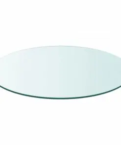vidaXL Table Top Tempered Glass Round 300 mm