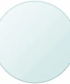 vidaXL Table Top Tempered Glass Round 400 mm