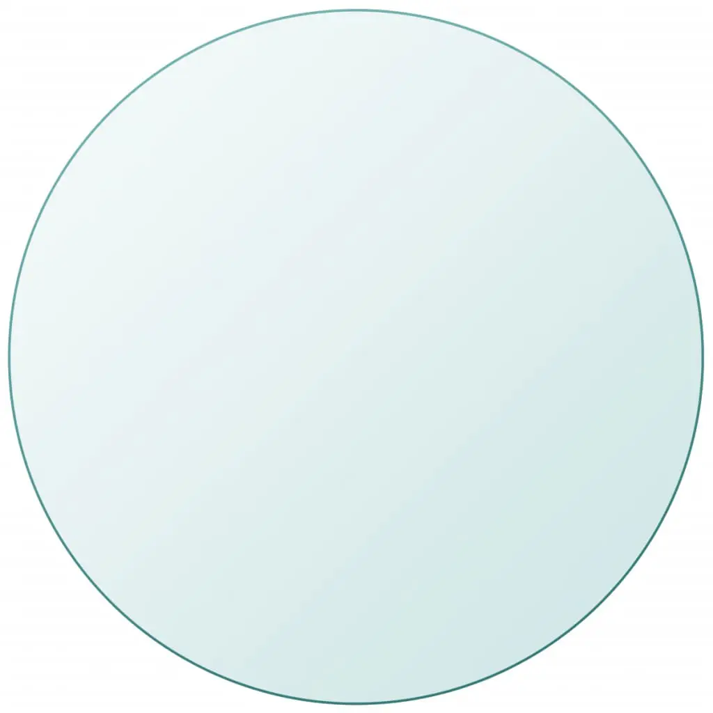 vidaXL Table Top Tempered Glass Round 400 mm