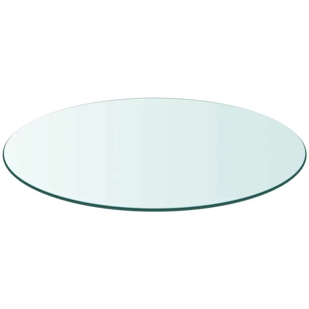 vidaXL Table Top Tempered Glass Round 400 mm