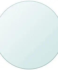 vidaXL Table Top Tempered Glass Round 500 mm