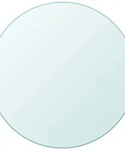 vidaXL Table Top Tempered Glass Round 700 mm