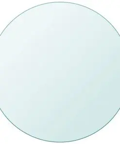 vidaXL Table Top Tempered Glass Round 900 mm