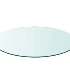vidaXL Table Top Tempered Glass Round 900 mm