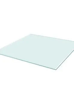 vidaXL Table Top Tempered Glass Square 800×800 mm