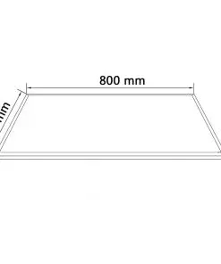 vidaXL Table Top Tempered Glass Square 800×800 mm