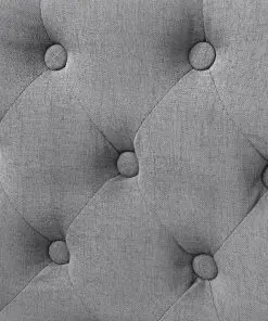 vidaXL Dining Chairs 2 pcs Light Grey Fabric