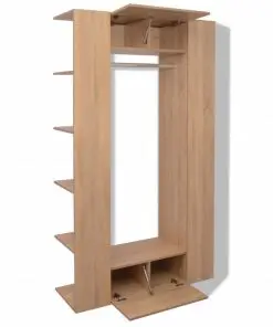 vidaXL Wardrobe Chipboard 106×36.5×192 cm Beige