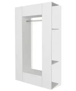 vidaXL Wardrobe Chipboard 106×36.5×192 cm White