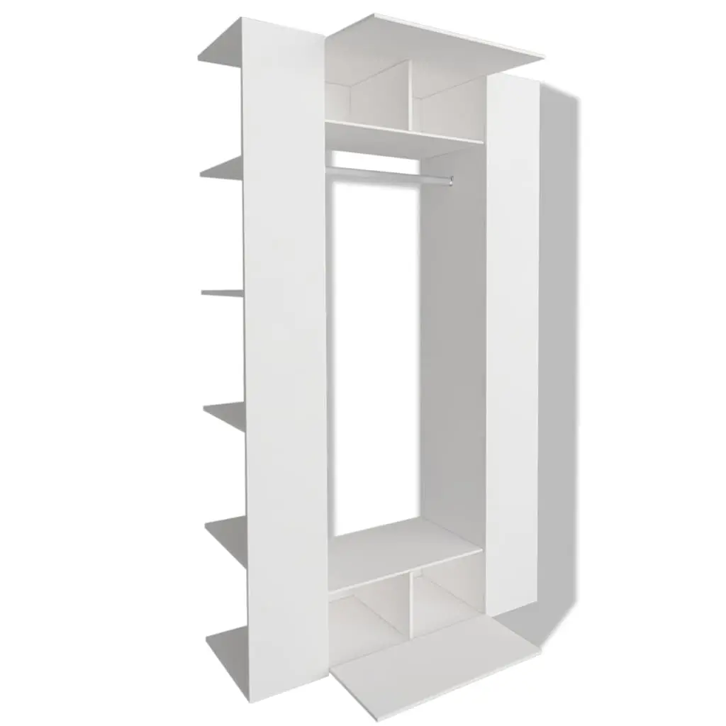 vidaXL Wardrobe Chipboard 106×36.5×192 cm White