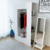 vidaXL Wardrobe Chipboard 106×36.5×192 cm White vidaXL Wardrobe Chipboard 106×36.5×192 cm White