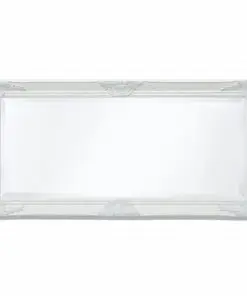 vidaXL Wall Mirror Baroque Style 100×50 cm White