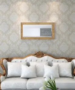 vidaXL Wall Mirror Baroque Style 100×50 cm Gold