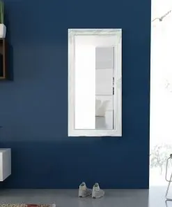 vidaXL Wall Mirror Baroque Style 120×60 cm White