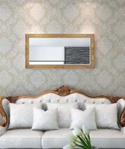 vidaXL Wall Mirror Baroque Style 120×60 cm Gold