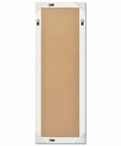 vidaXL Wall Mirror Baroque Style 140×50 cm White